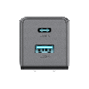 Cargador GaN III 35W / USB-C PD 35W + USB-A 22.5W / Doble Puerto Simultáneo / PD3.0 PPS QC4.0 AFC SCP FCP / Diseño Plegable de Bolsillo / Protección Integral 6 Capas | AKPAG35PN35W