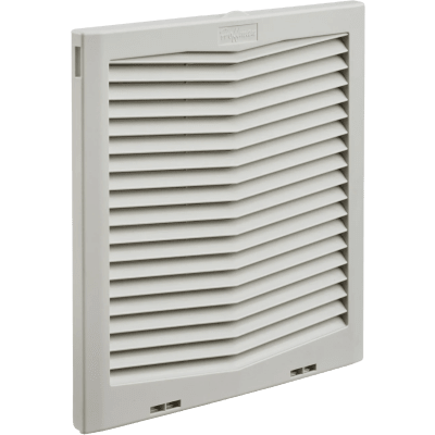Rejilla de Escape para Ventilador con Filtro HG / Protección IP54 / Compatible con Ventiladores HF13 de 13 in (325 mm) / De Plástico / Color Gris Claro | HG1300404