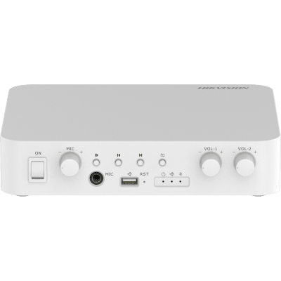 Amplificador | Compatible con Spotify | Bluetooth | 2 Canales | 40 W por Canal | 100V COM x 2 | 2 Zonas |  Musica Ambiental | DS-QAE1A80G1-VB/ST