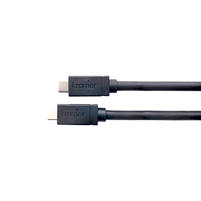 Cable USB 3.2 GEN-2 Full Featured | USB-C (M) a USB-C (M) | Active | 10 Gbps | 100W PD | 4K@60 | Ethernet 1 Gbps | K-Lock | 4.60 mts | CA-U32/FF-15