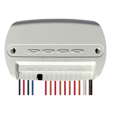 Módulo de Control de Iluminación Digital Poco 4 / Tecnología PLI / NMEA 2000 y CANbus / Sound-to-Light Inteligente / Sellado y Compacto / Expansión vía Pico Modules | 101925