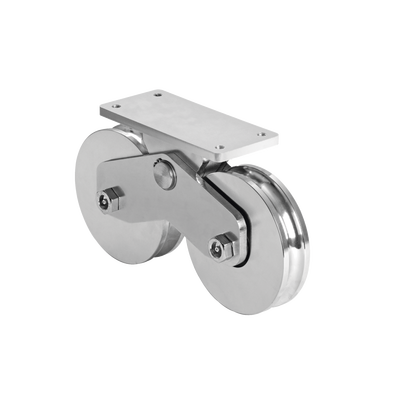 Rueda Doble de 16 cm / Capacidad Para Puertas de hasta 1920 kg / Canal Tipo "U" | 1151-5642-001
