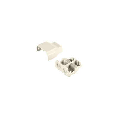 Conexión de tubería a canaleta T70, Salidas de 1/2", 3/4", 1" y 1 1/4", material ABS, Color Blanco Mate | T70EEIW