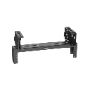 Rack de Distribución Aéreo de 2 Postes PanZone®, Rieles Roscados #12-24, de 2 UR, Color Negro | PZLRB2U