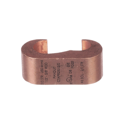 Conector de Conexión Tierra tipo "E" para Conductor de Cobre 6 Awg - 2Awg, 1 Pieza | CTAPR2-2-L