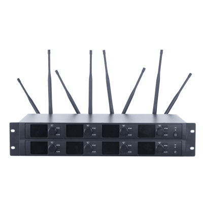 Receptor Inalámbrico | 8 Canales | Transmisión Digital U-Band 540-690 MHz | Modulación PI/4-DQPSK | Pantalla TFT-LCD 2.2" | Salida Balanceada y Desbalanceada | Encripción de Audio | Escaneo de Frecuencia | EP-598U