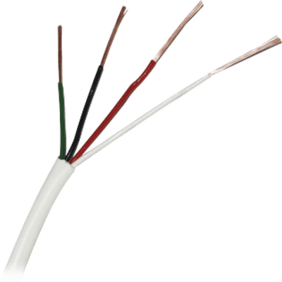 ( Venta x metro ) Cable 4x22 AWG, Color Blanco, uso INTERIOR, para aplicaciones en alarmas Aprobado UL, ( Hasta agotar existencias ) | SY-22-04