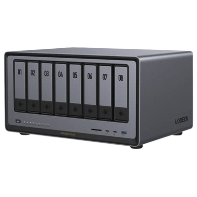 NAS UGREEN NASync DXP8800 Plus / Intel Core i5-1235U 10 Núcleos / 8 Bahías SATA + 2 M.2 NVMe / 2 Puertos 10GbE / Thunderbolt 4 / HDMI 8K / DDR5 Expandible 64GB / PCIe 4.0 x4 | 35126B