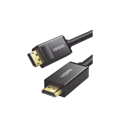 Cable DP Macho a HDMI Macho | Longitud 5 Metros (16.40 Pies) | Soporta 4K@30Hz | Soporta 3D | Cobre EstaÑado 28AWG | Blindaje Interno MÚltiple | TransmisiÓn Unidireccional | BotÓn de LiberaciÓn | Chip de Última GeneraciÓn. | 10204