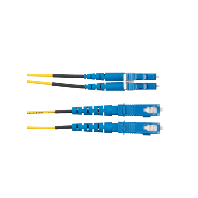 Jumper de Fibra Optica Monomodo 9/125 OS2, LC-SC Duplex, OFNR (Riser), Color Amarillo, 50 Metros | F92ERLNSNSNM050