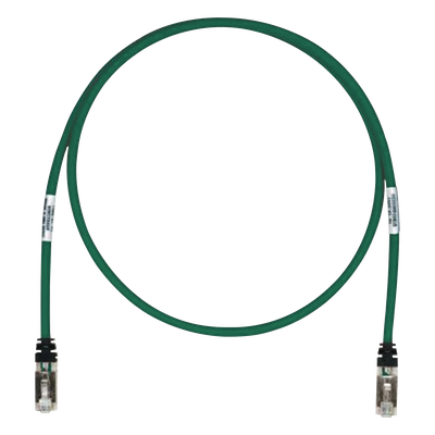 Patch Cord Cat6A, Blindado S/FTP, CM/LS0H, 3.05 Metros (10 Pies), Color Verde | STP6X10GR