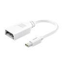 Cable Mini DP Macho a DP Hembra | Thunderbolt 2 | Version DP 1.2 | Soporta 4K*2K | Cable de 15 cm (5.91 Pulgadas) | Color Blanco. | 10445