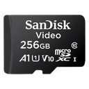 Memoria microSD SanDisk 256GB / Alta Resistencia / Videovigilancia / Clase 10 | SDSDQAS5-256G-BP