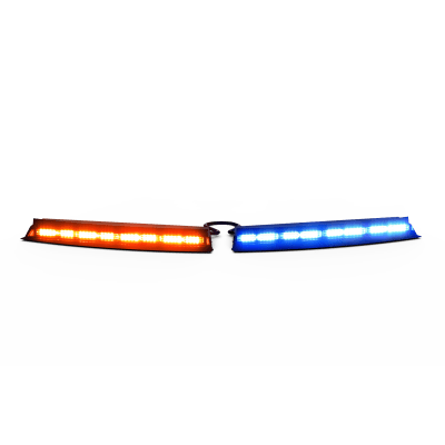 Visera Interior Universal Tricolor Rojo/Azul/Blanco 144 LED Con Luces De Penetración Sin Bracket, Necesario agregar CZMATSIBSYS | 39-30008-CM
