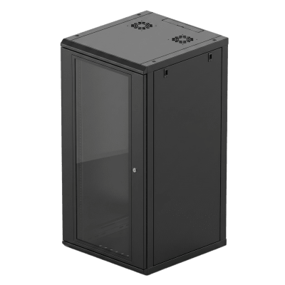 Gabinete de Pared 24U de 635 mm de Profundidad, Rack de 19 in en Acero Reforzado: Compacto y Resistente para Soluciones Profesionales | SR-19-24-GN3G