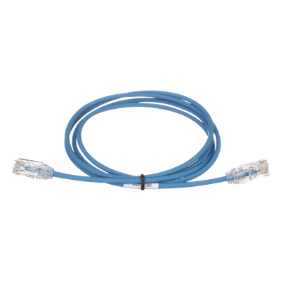 Cable de Parcheo TX6, UTP Cat6, Diámetro Reducido (28AWG), Color Azul, 1.22 Metros (4 Pies) | UTP28SP4BU