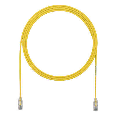 Cable de Parcheo TX6, UTP Cat6, Diámetro Reducido (28AWG), Color Amarillo, 1.22 Metros (4 Pies) | UTP28SP4YL