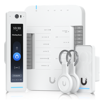 Kit de Control de Acceso G3 para 1 Puerta, Incluye Door Hub, G3 Reader Pro y Lector de Salida, Compatible con Touch Pass, Incluye 2 Keyfobs | UA-G3-SK-PRO