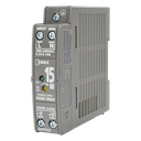 Fuente de alimentación conmutada de 24 Vdc, 15 W, para montaje en riel DIN | PS24-S15W