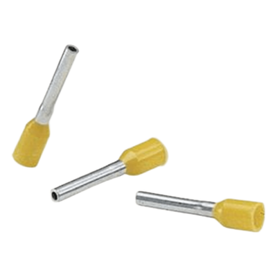 Ferrule Aislado Para Cables 4 AWG, PIN de 16 mm de Longitud, Mango Color Amarillo, Paquete de 50pz | FSD85-16-L