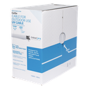 Bobina de cable de 305 m, Cat5e, para intemperie, sin blindar, color blanco, UL, para aplicaciones en CCTV, redes de datos, Requiere tubería para su correcta instalación en ambientes exteriores. | PRO-CAT5-EXT-LITEW-V2