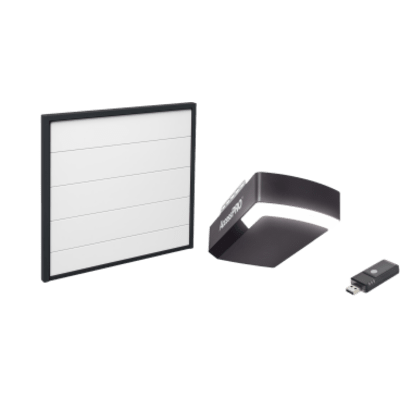 Kit Puerta de Garage 18x9 Pies (5.49 x 2.74 m) / Motor DC 1/2 HP / Insulada / Activación WiFi / Hasta 50 Controles / Lámina Calibre 26 | KIT-DOOR-189