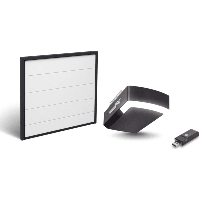 Kit Puerta de Garage 8x7 Pies (2.44 x 2.13 m) / Motor DC 1/2 HP / Insulada / Activación WiFi / Hasta 50 Controles / Lámina Calibre 26 | KIT-DOOR-87