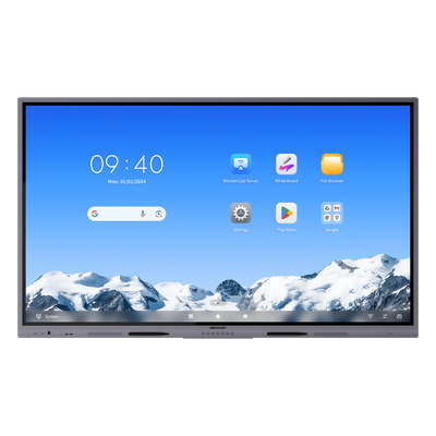 Pantalla Interactiva Touch de 86" Android 14 / Asistentes IA / Google Suite Preinstalado con Certificación EDLA / Resolución 4K / Bocinas Integradas / Entradas HDMI y VGA / Incluye 2 Lápices para Escribir | DS-D5C86RB/A2L(EDLA)