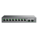 Switch L2 Lite Administrable de 10 Puertos / 8 Puertos Ethernet 2.5 Gigabits / 2 Puertos SFP+ 10 Gigabits / VLAN / QoS / Montaje en Escritorio o Pared / Compatible con GDMS | GWN7721