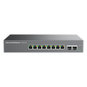 Switch L2 Lite Administrable de 10 Puertos / 8 Puertos Ethernet 2.5 Gigabits / 2 Puertos SFP+ 10 Gigabits / PoE+ 802.3af/at / VLAN 802.1Q / QoS / IGMP Snooping / Montaje en Escritorio o Pared | GWN7721P