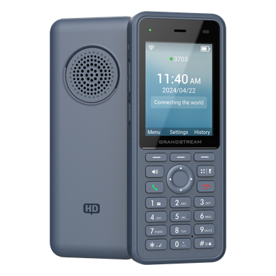 Teléfono IP Wi-Fi Inalámbrico WP836 / Wi-Fi 6 Doble Banda / IP69K Resistente a Exteriores / Batería 3000 mAh / 4 Conferencias / Bluetooth Integrado / USB Tipo C / Compatibilidad con Códec Opus HD | WP836