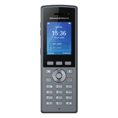 Teléfono Inalámbrico DECT HD Reforzado DP735 / 20 Cuentas SIP / Pantalla TFT LCD 2.4 Pulgadas / Alcance 400 m Exteriores / IP67 / Audio Full HD / Batería 2000 mAh / Compatible con Estaciones Base DP750, DP752, DP755 | DP735