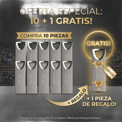 KIT 10 + 1  de memoria USB M200 de 16 GB / USB 2.0 | HS-USB-M200/16G/2.0/KIT