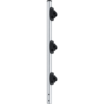 Poste de Paso / Tubo de Acero Galvanizado / Diámetro 1" / Longitud 75 cm / 3 Aisladores / Sin Pintar / Peso 0.5 KG | SF-POST-3
