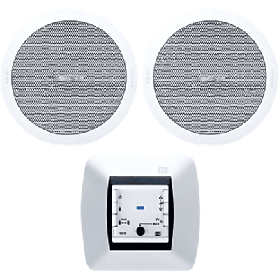 Kit de Audio Residencial | Mando Bluetooth EGI 121010H + Par de Bocinas de Techo BOSE FS2CW | 2+2W RMS | 16Ω | 121010H/FS2CW
