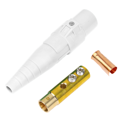 Conector camlock 400 AMPERES HEMBRA COLOR BLANCO | EPCAMLOCK400AFWHITE