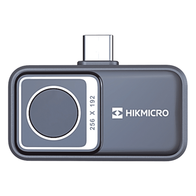 Cámara Termográfica para Smartphone / Resolución IR 256 x 192 / SuperIR / Rango -20°C a 400°C / Precisión ±2°C o ±2% / Campo de Visión 50° × 37.2° / USB-C y Lightning / IP40 | HM-TJ12-3ARF-MINI2V2