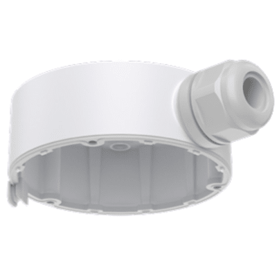 Caja de Empalme Fija para Domo Serie 35 / Material Aluminio / Color Blanco / Compatible con Cámaras Honeywell HC35W / IP67 Resistente a la Intemperie / Incluye Accesorios de Montaje Completo | HA35JCBHDF