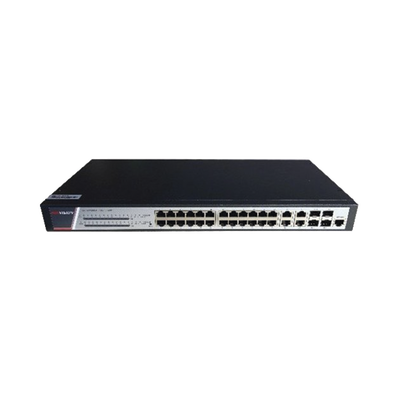 Switch Gigabit PoE+ / Administrable / 24 Puertos 1000 Mbps PoE+ / 4 Puertos 1000 Mbps + 4 Puertos SFP de Uplink / 370 Watts / Soporta IGMP | DS-3E2528P(B)