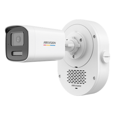Cámara Bala IP / 4 Megapixel / ColorVu 3.0 / Dual Light 50 m (164 ft) / Audio Bidireccional SoundMax / Luz Estroboscópica Rojo-Azul / AcuSense Lite / IP67 / WDR 120 dB / PoE | DS-2CD1T47G3-LIUF/LSRB