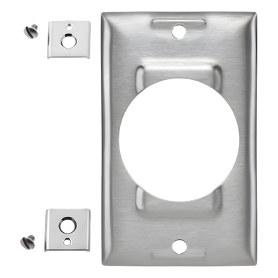 Placa de Acero Industrial / 1 Unidad / 50 A / Acero Inoxidable / Montaje Vertical / 0.035 in | HUB-SS750