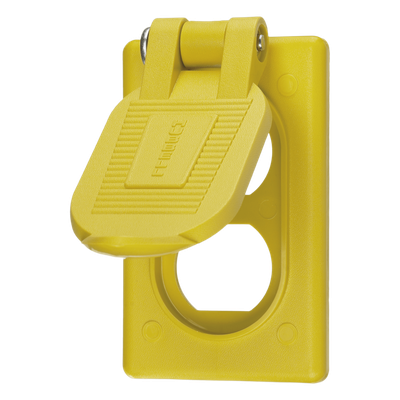 Tapa para Intemperie / Grado Marino / IP66 / Duplex Vertical / -40 °C a 75 °C / Termoplástico | HUB-HBL-52C-M22