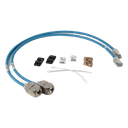 Cable Patch Cord In-Line / Cat6A / Blindado S/FTP / 0.5 m (1.6 ft) / 28 AWG / PoE Tipo 1-4 / CM/LSOH-1 / 2 Piezas | ILC-TB-0.5M06