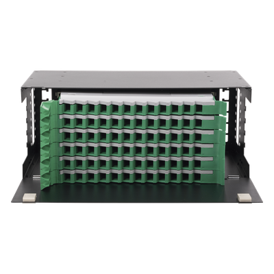 Distribuidor de Fibra Óptica / 72 Fibras / 19" / 4U / 6 Bandejas Deslizables / Vacío | LP-ODF-8072