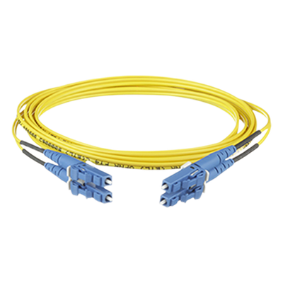 Jumper de Fibra Óptica / Monomodo OS2 9/125 / LC-LC Dúplex / OFNR Riser / 6 m (19.69 pies) / Amarillo | F92ERLNLNSNM006