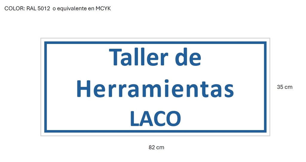 SSMART CARTEL GRABADO TALLER DE HERRAMIENTAS LACO
