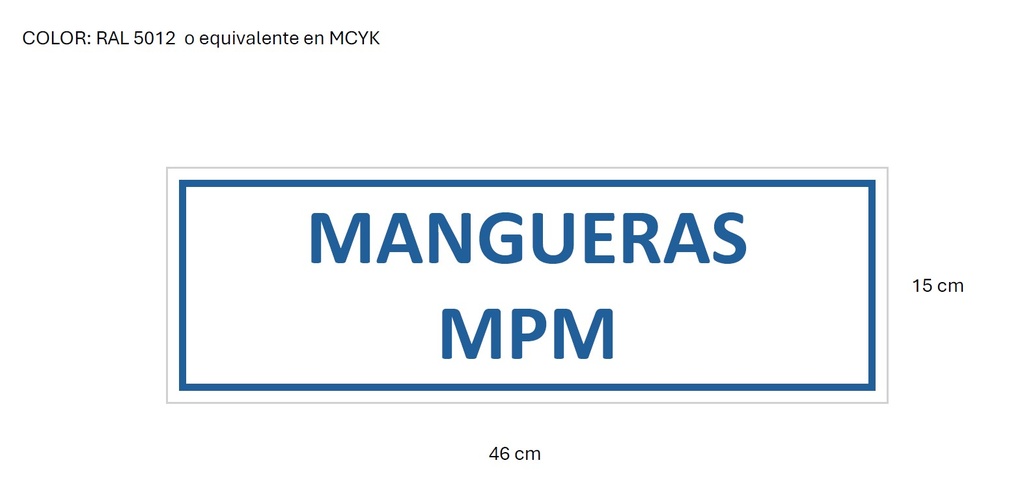 SSMART CARTEL GRABADO MANGUERAS MPM