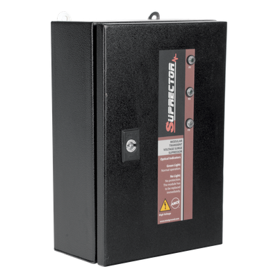 Supresor de Picos Clase C / 320 kA / 3 Fases / 127/220 Vca / Modular / NEMA 4 | SUPR-320-3FA