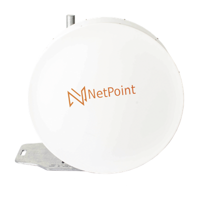 Antena Parabólica Blindada / 90 cm (35.4 in) / 10.1-11.7 GHz / Ganancia 38 dBi / Ajuste Milimétrico / Resistencia 120 km/h (74.6 mph) | NP11