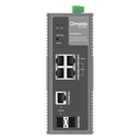 Switch Industrial Easy Managed / 6 Puertos Gigabit / 4 PoE (1× PoE++ 60W + 3× PoE+ 30W) / 120W PoE Budget / 2 SFP / IP40 / -40°C a 75°C / 6kV Protección Rayos / DIN-Rail | IES206GPP